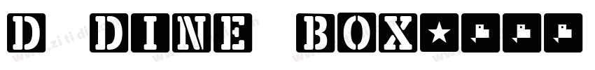 D DINE BOX字体转换